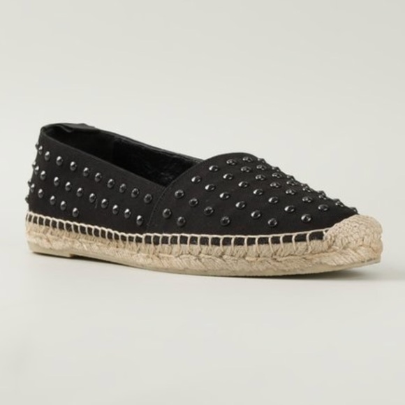Saint Laurent Studded Canvas Espadrilles - Picture 5 of 12